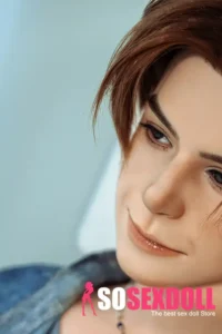 Silicone Sex Boy Doll Short Hair With Tongue Head