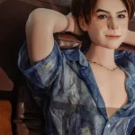 160cm 5ft3 Silicone Sex Boy Doll Short Hair With Tongue Head