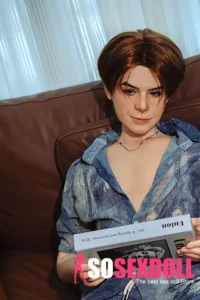 Silicone Sex Boy Doll Short Hair With Tongue Head