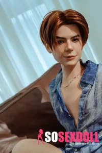 Silicone Sex Boy Doll Short Hair With Tongue Head