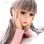 100cm 3ft2 TPE Flat Chest Petite Body Sex Doll 61 Head
