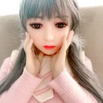 100cm 3ft2 TPE Flat Chest Petite Body Sex Doll 61 Head
