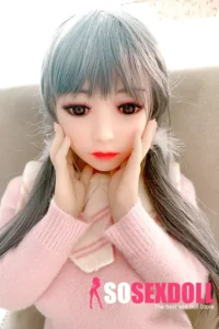 100cm 3ft2 TPE Flat Chest Petite Body Sex Doll 61 Head
