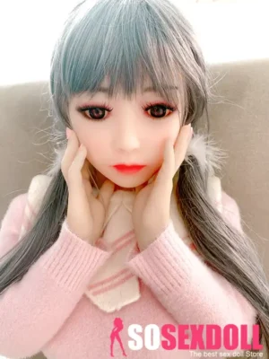 100cm 3ft2 TPE Flat Chest Petite Body Sex Doll 61 Head