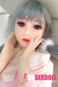 100cm 3ft2 TPE Flat Chest Petite Body Sex Doll 61 Head