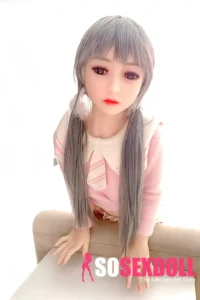 100cm 3ft2 TPE Flat Chest Petite Body Sex Doll 61 Head