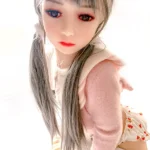 100cm 3ft2 TPE Flat Chest Petite Body Sex Doll 61 Head