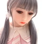 100cm 3ft2 TPE Flat Chest Petite Body Sex Doll 61 Head