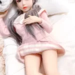 100cm 3ft2 TPE Flat Chest Petite Body Sex Doll 61 Head
