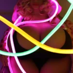 100cm 3ft3 TPE Blonde Curls Huge Chests Sex Doll In Stock(US Only)