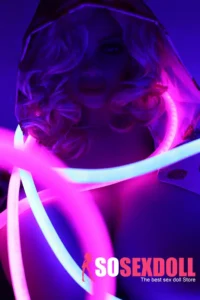 100cm 3ft3 TPE Blonde Curls Huge Chests Sex Doll In Stock(US Only)