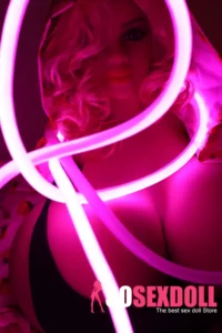 100cm 3ft3 TPE Blonde Curls Huge Chests Sex Doll In Stock(US Only)