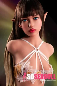 110cm 3ft6 Silicone Long Hair Petite Breasts Sexy Lingerie Sex Doll
