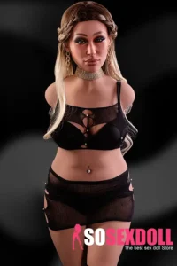 110cm 3ft6 Silicone Sexy Torso Sexy Suit Blonde Hair Sex Doll