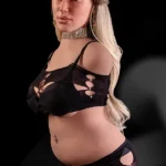110cm 3ft6 Silicone Sexy Torso Sexy Suit Blonde Hair Sex Doll