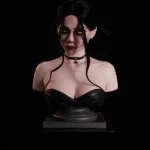 12.8kg 28.2lbs Silicone Sexy Bust Torso Dark Style Perky Chests Sex Doll
