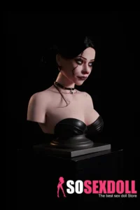 12.8kg 28.2lbs Silicone Sexy Bust Torso Dark Style Perky Chests Sex Doll