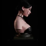 12.8kg 28.2lbs Silicone Sexy Bust Torso Dark Style Perky Chests Sex Doll