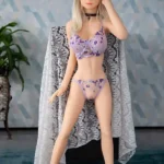 125cm 4ft1 TPE Blonde Hair Pearse Underwear Sekspop Op Foarried (Allinnich FS)
