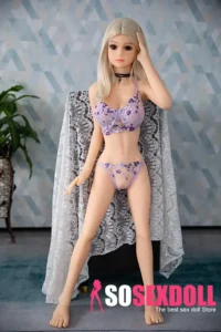 125cm 4ft1 TPE Blonde Hair Purple Underwear Sex Doll In Stock(US Only)