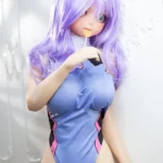 125cm 4ft1 TPE Busty Petite Body Purple Hair Sex Doll 201 Head Fantasy Style