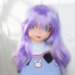 125cm 4ft1 TPE Busty Petite Body Purple Hair Sex Doll 201 Head Fantasy Style
