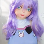 125cm 4ft1 TPE Busty Petite Body Purple Hair Sex Doll 201 Head Fantasy Style