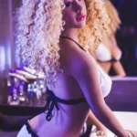 140cm 4ft6 TPE Blonde Curls Wheat Skin Sex Doll In Stock(US Only)