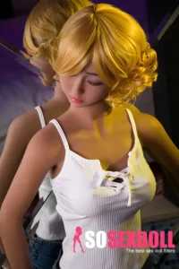 140cm 4ft6 TPE Blonde Hair Perky Chests Sex Doll In Stock(US Only)
