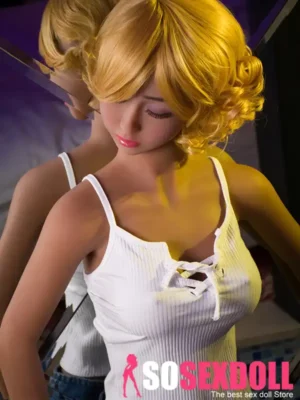 140cm 4ft6 TPE Blonde Hair Perky Chests Sex Doll In Stock(US Only)