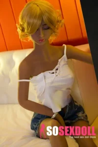 140cm 4ft6 TPE Blonde Hair Perky Chests Sex Doll In Stock(US Only)