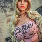 140cm 4ft6 TPE Western Woman Chubby Chests Fishnet Stockings Sex Doll