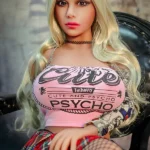 140cm 4ft6 TPE Western Woman Chubby Chests Fishnet Stockings Sex Doll