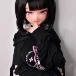 148cm 4ft9 Black Casual Sweatshirt Sex Dolls Lifelike Dolls For Adults