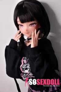 148cm 4ft9 Black Casual Sweatshirt Sex Dolls Lifelike Dolls For Adults