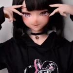 148cm 4ft9 Black Casual Sweatshirt Sex Dolls Lifelike Dolls For Adults