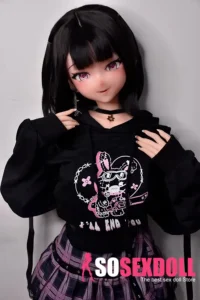 148cm 4ft9 Black Casual Sweatshirt Sex Dolls Lifelike Dolls For Adults