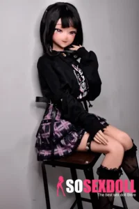 148cm 4ft9 Black Casual Sweatshirt Sex Dolls Lifelike Dolls For Adults