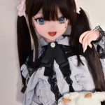 148cm 4ft9 Black Dress With Twin Tails Cute Sex Dolls Real Love Sex Dolls Sex Robots