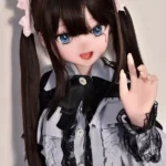 148cm 4ft9 Black Dress With Twin Tails Cute Sex Dolls Real Love Sex Dolls Sex Robots