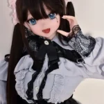 148cm 4ft9 Black Dress With Twin Tails Cute Sex Dolls Real Love Sex Dolls Sex Robots