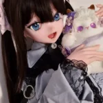 148cm 4ft9 Black Dress With Twin Tails Cute Sex Dolls Real Love Sex Dolls Sex Robots