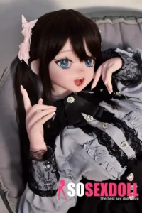 148cm 4ft9 Black Dress With Twin Tails Cute Sex Dolls Real Love Sex Dolls Sex Robots