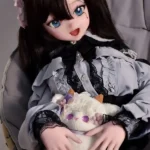 148cm 4ft9 Black Dress With Twin Tails Cute Sex Dolls Real Love Sex Dolls Sex Robots