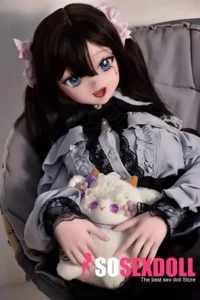148cm 4ft9 Black Dress With Twin Tails Cute Sex Dolls Real Love Sex Dolls Sex Robots