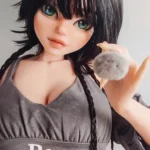 148cm 4ft9 Black Short Hair Green Eyes Sex Dolls Sex Dolls Life Like Dolls