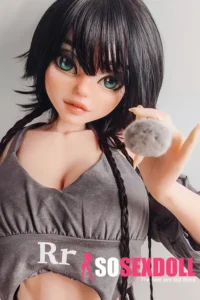148cm 4ft9 Black Short Hair Green Eyes Sex Dolls Sex Dolls Life Like Dolls