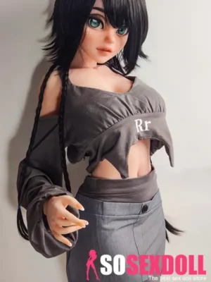 148cm 4ft9 Black Short Hair Green Eyes Sex Dolls Sex Dolls Life Like Dolls