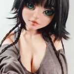 148cm 4ft9 Black Short Hair Green Eyes Sex Dolls Sex Dolls Life Like Dolls