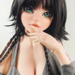 148cm 4ft9 Black Short Hair Green Eyes Sex Dolls Sex Dolls Life Like Dolls